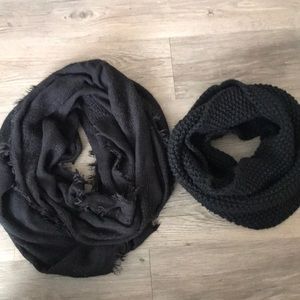 Black infinity scarf